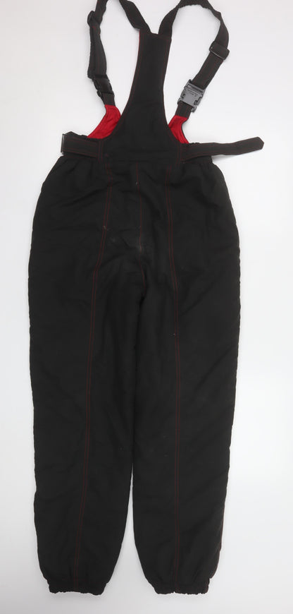 Womens UK Size 12 Rodeo Regular Fit Snow Pants Black Trousers