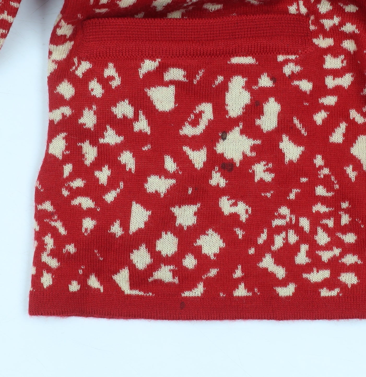 Womens UK Size M Camela Red Cardigan Jumper