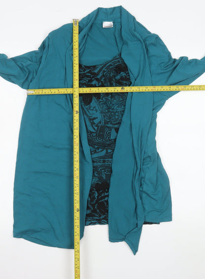 Damart Women’s Green Long Sleeve Tunic Blouse Size 22/24 Plus