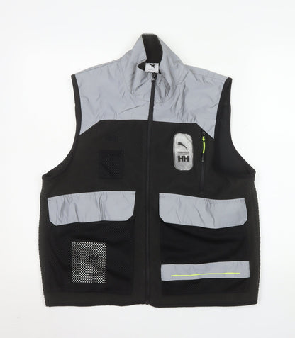 Puma Women’s Black Reflective Activewear Vest Jacket Size S