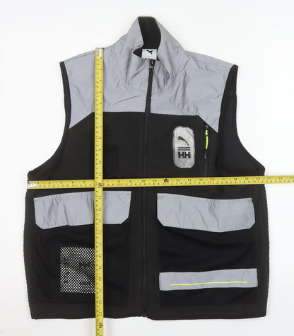 Puma Women’s Black Reflective Activewear Vest Jacket Size S
