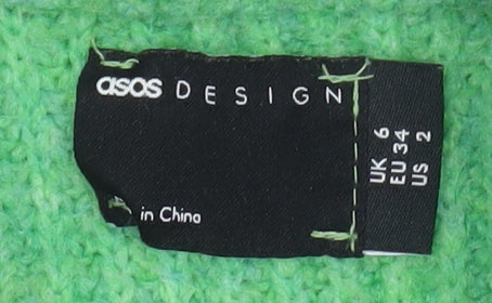 Womens UK Size 6 ASOS Green Pullover Jumper