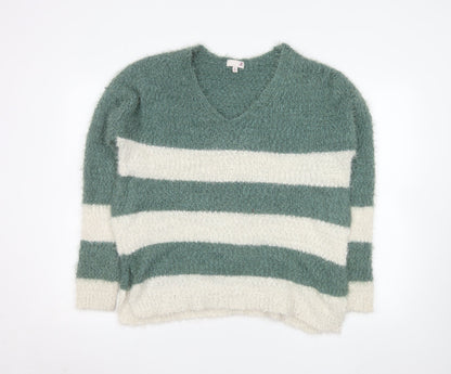 Womens UK Size XL SO Green Pullover Jumper