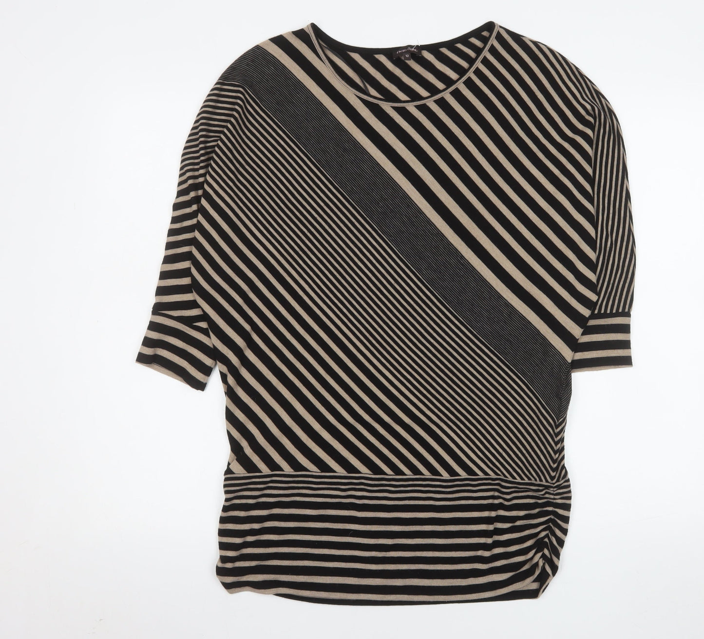 Womens UK Size 12 Phase Eight Black Tunic Blouse