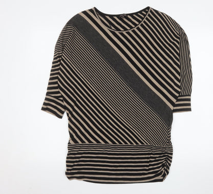 Womens UK Size 12 Phase Eight Black Tunic Blouse