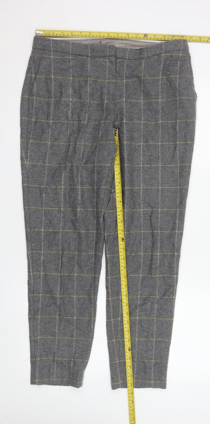 Mens UK Size L Massimo Dutti Slim Fit Chino Grey Trousers