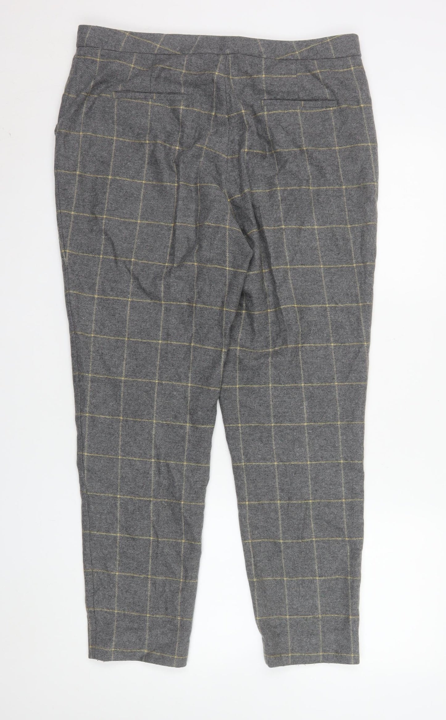 Mens UK Size L Massimo Dutti Slim Fit Chino Grey Trousers