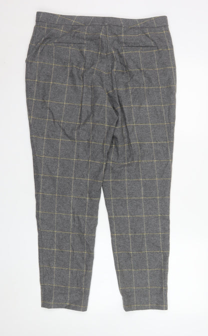 Mens UK Size L Massimo Dutti Slim Fit Chino Grey Trousers