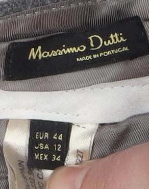 Mens UK Size L Massimo Dutti Slim Fit Chino Grey Trousers