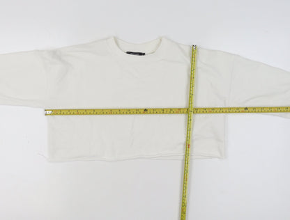Womens UK Size 8 Missguided White Pullover Jumper