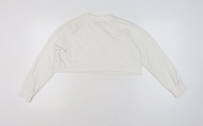 Womens UK Size 8 Missguided White Pullover Jumper