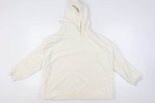Womens UK Size L Marks and Spencer Ivory Pullover Hoodie