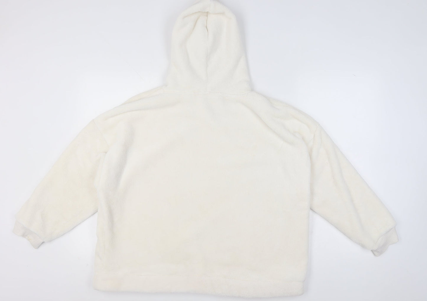 Womens UK Size L Marks and Spencer Ivory Pullover Hoodie
