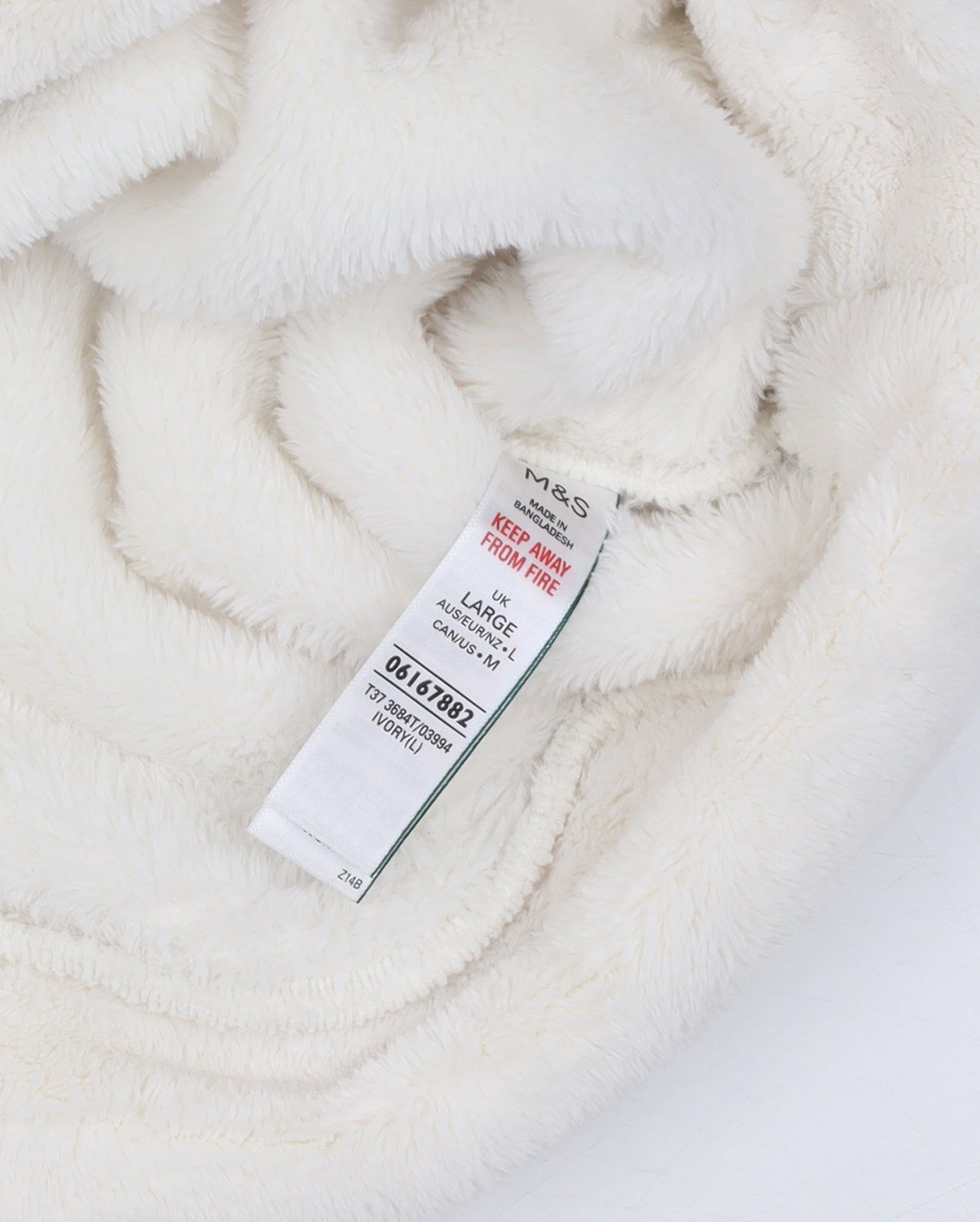 Womens UK Size L Marks and Spencer Ivory Pullover Hoodie