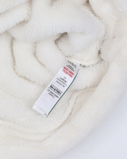 Womens UK Size L Marks and Spencer Ivory Pullover Hoodie