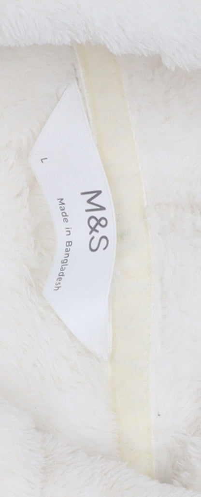 Womens UK Size L Marks and Spencer Ivory Pullover Hoodie