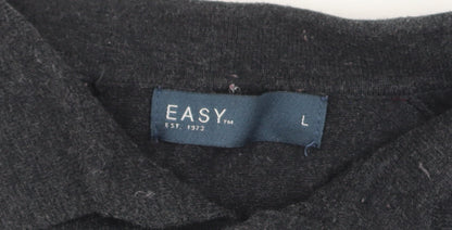 Mens UK Size L Easy Cotton Blend Polo Shirt
