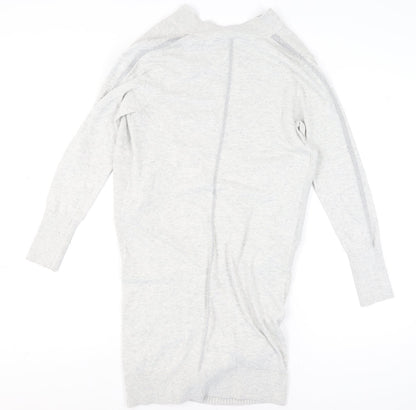 Womens UK Size S Mint Velvet Grey Cardigan Jumper