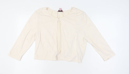 Womens UK Size 18 Phase Eight Ivory Cardigan Jumper
