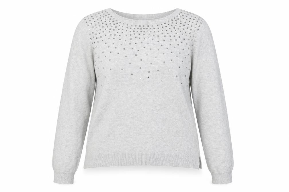 Womens UK Size L Oasis Grey Pullover Jumper
