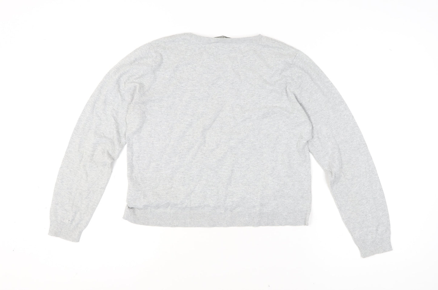 Womens UK Size L Oasis Grey Pullover Jumper