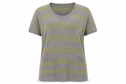 Womens UK Size 10 White Stuff Grey Basic T-Shirt