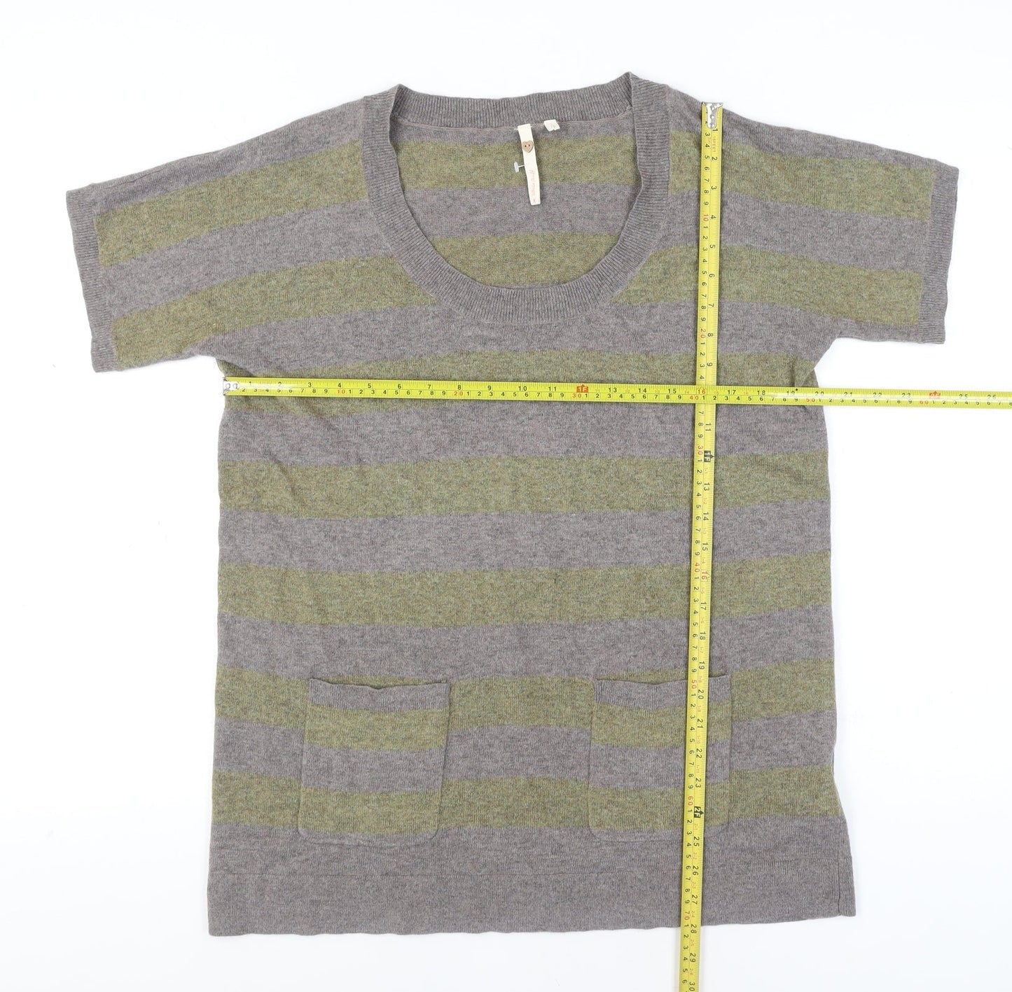 Womens UK Size 10 White Stuff Grey Basic T-Shirt