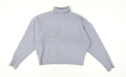 Womens UK Size 12 Zara Blue Pullover Jumper