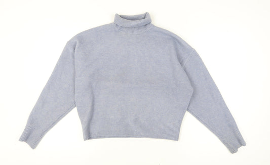 Womens UK Size 12 Zara Blue Pullover Jumper