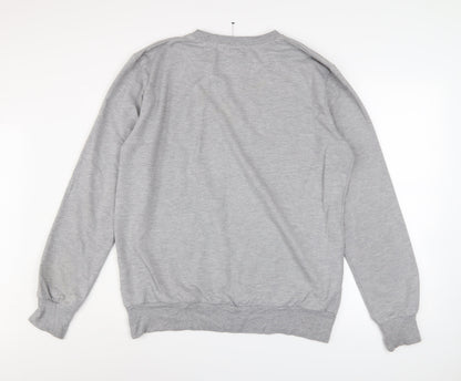 Superman Men's Grey XL Pullover Sweatshirt with Camo Logo