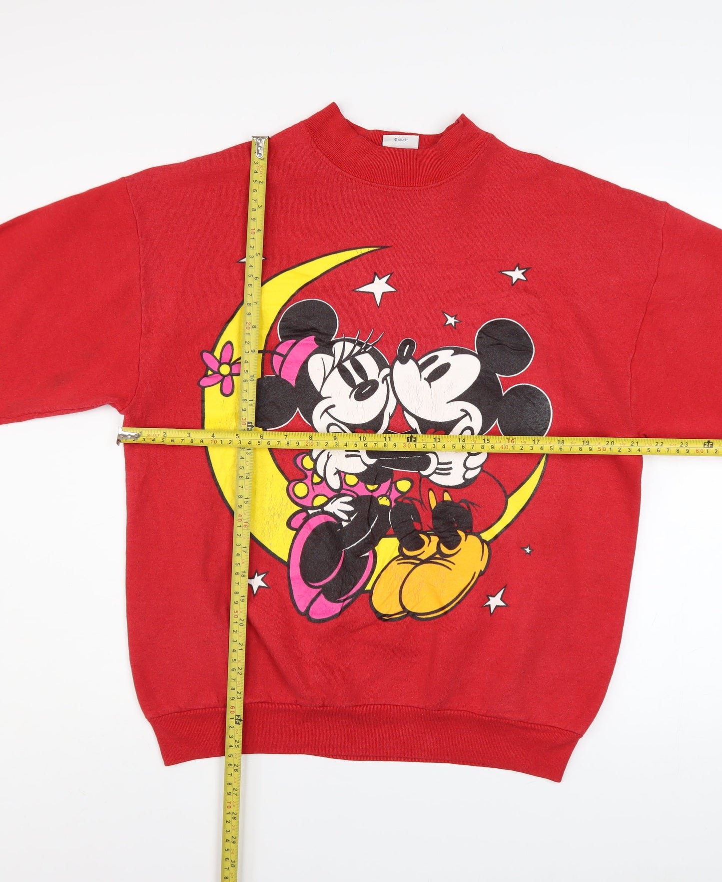 Womens UK Size L Mickey & Co Red Pullover Sweatshirt