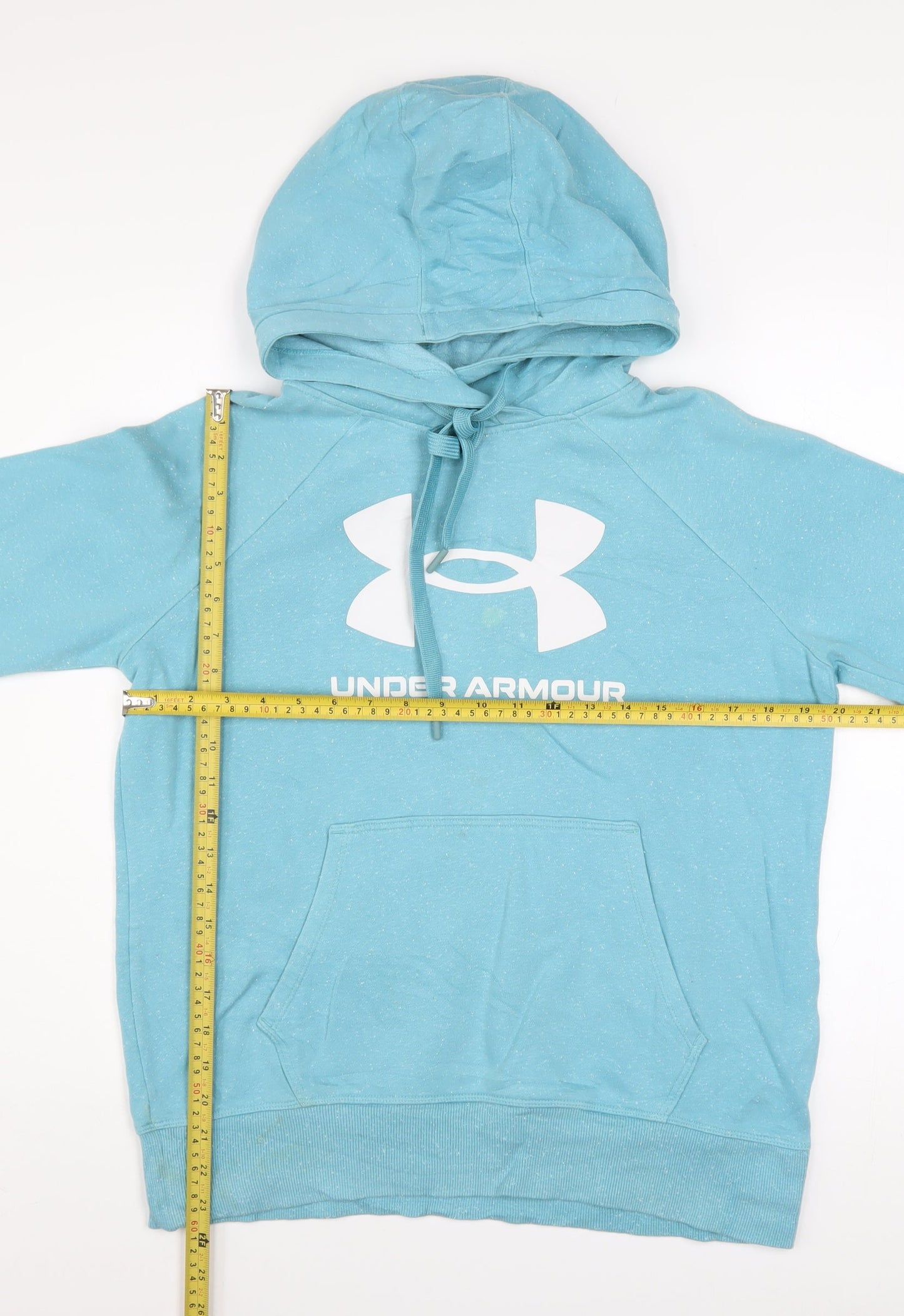 Mens UK Size S Under armour Blue Pullover Hoodie