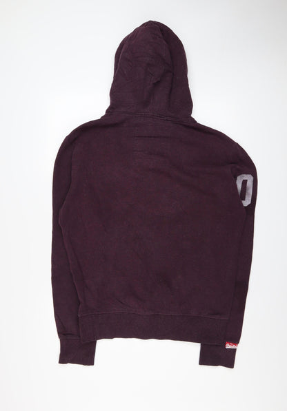 Mens UK Size M Superdry Purple Pullover Hoodie