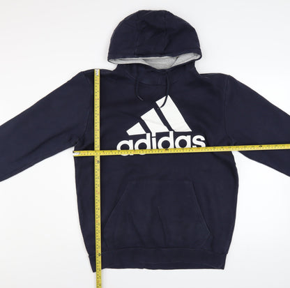 Mens UK Size XL adidas Blue Pullover Hoodie