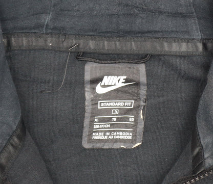 Nike Boys Black Full Zip Hoodie Size 14 Years Standard Fit Fleece Jacket