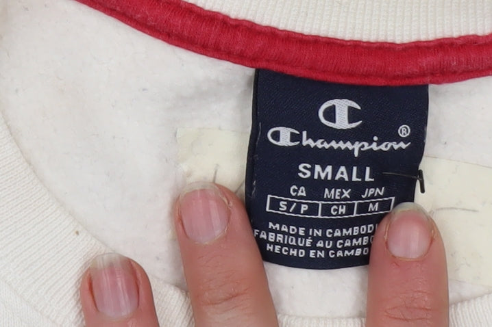 Mens UK Size S Champion Ivory Pullover Sweatshirt