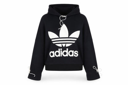 Womens UK Size 12 adidas Black Pullover Hoodie
