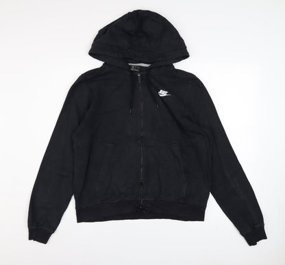 Mens UK Size M Nike Black Full Zip Hoodie