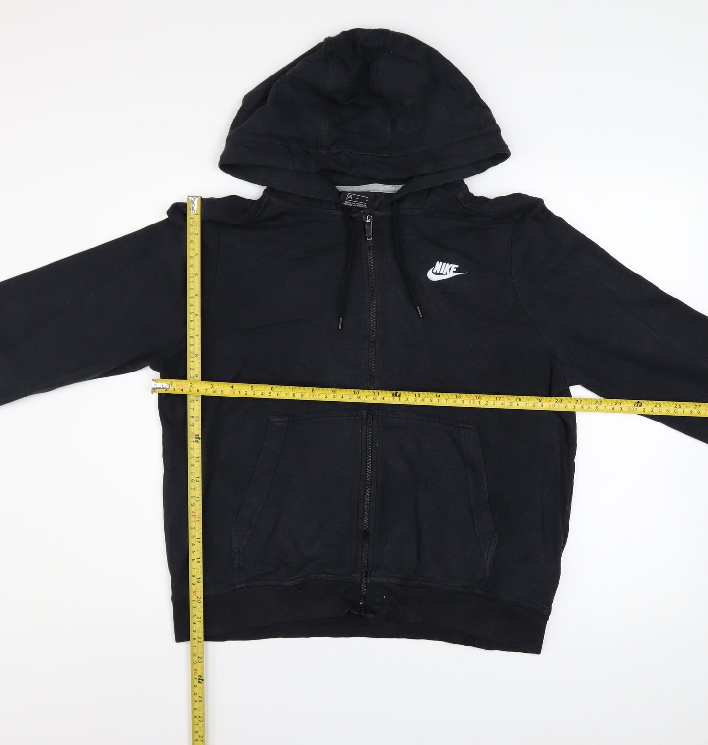 Mens UK Size M Nike Black Full Zip Hoodie
