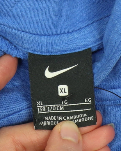 Nike Boys Blue XL Pullover Hoodie – Football Logo Graphic Sweatshirt