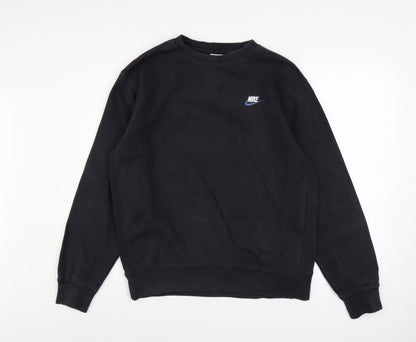 Mens UK Size M Nike Black Pullover Sweatshirt