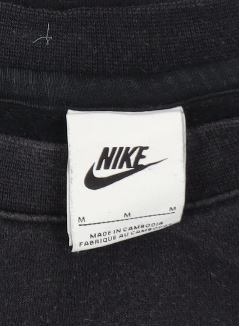 Mens UK Size M Nike Black Pullover Sweatshirt