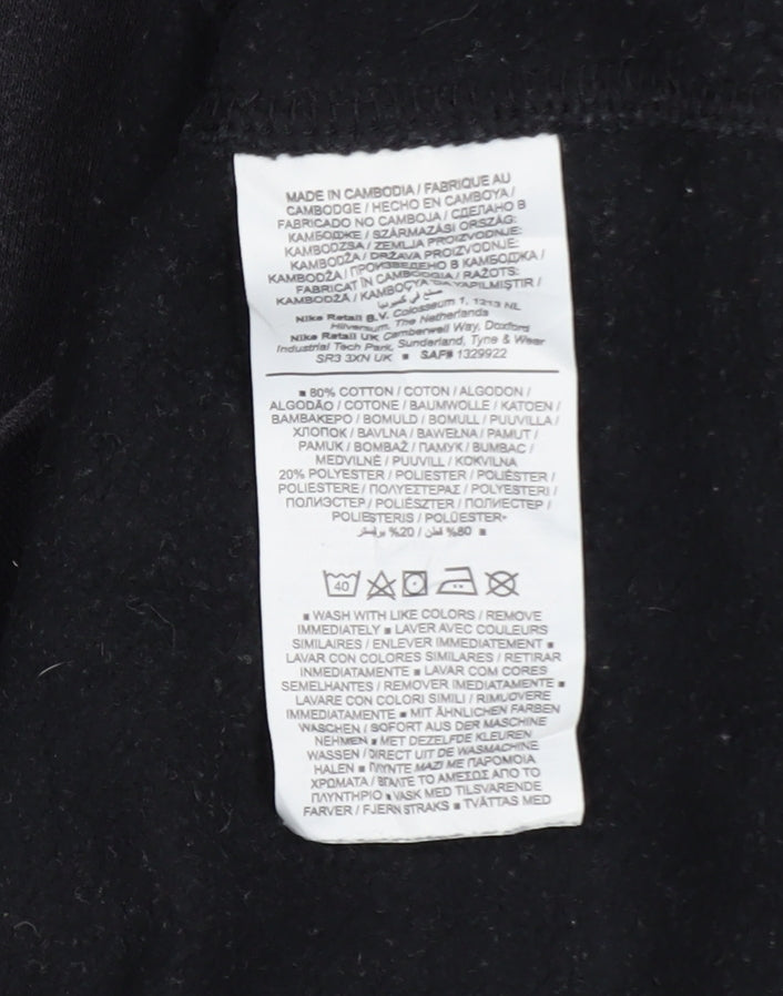 Mens UK Size M Nike Black Pullover Sweatshirt