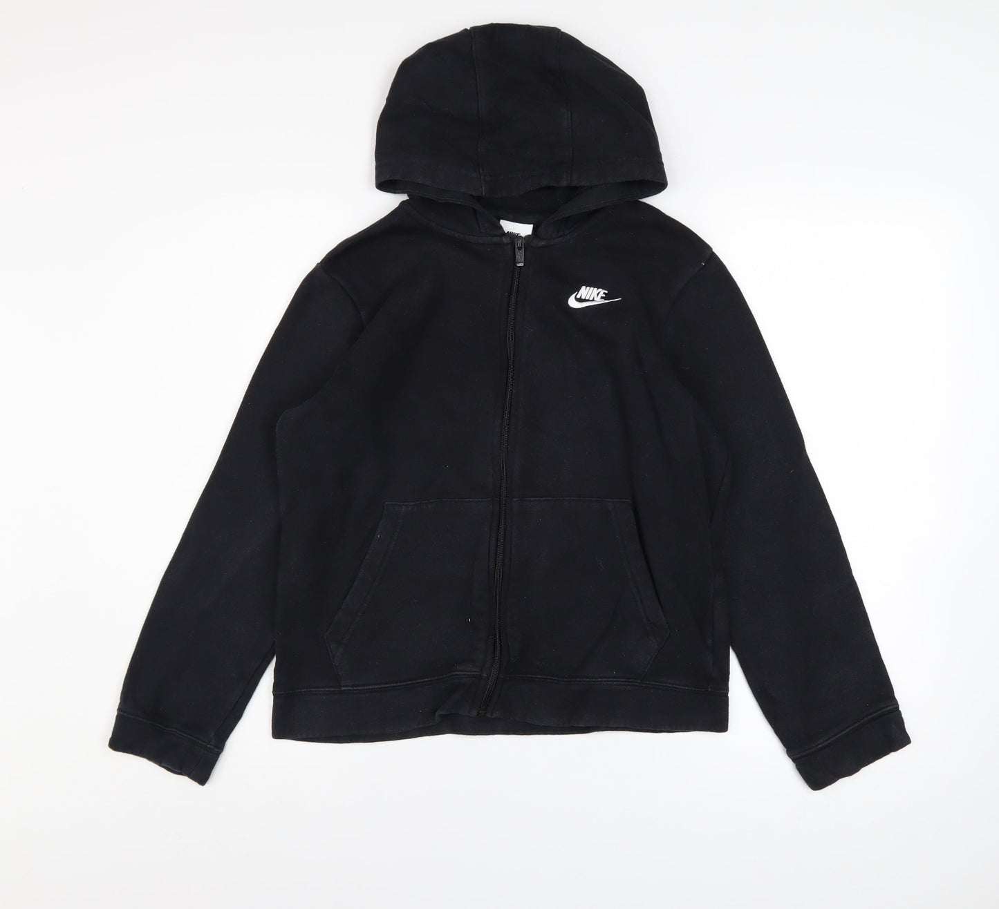 Boys UK Size 13-14 Years Nike Black Full Zip Hoodie