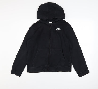 Boys UK Size 13-14 Years Nike Black Full Zip Hoodie
