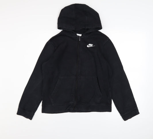 Boys UK Size 13-14 Years Nike Black Full Zip Hoodie