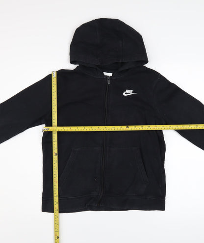 Boys UK Size 13-14 Years Nike Black Full Zip Hoodie