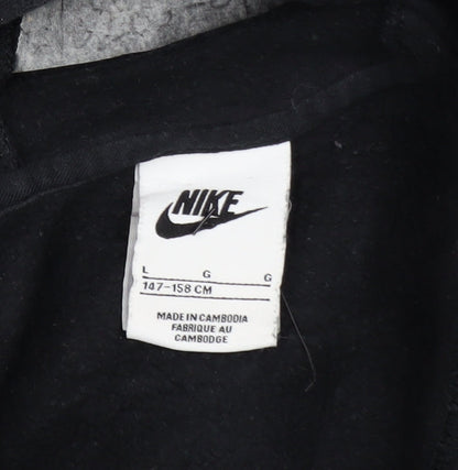 Boys UK Size 13-14 Years Nike Black Full Zip Hoodie