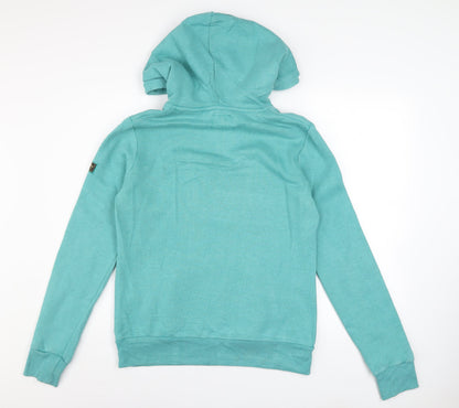 Womens UK Size 10 Superdry Blue Pullover Hoodie
