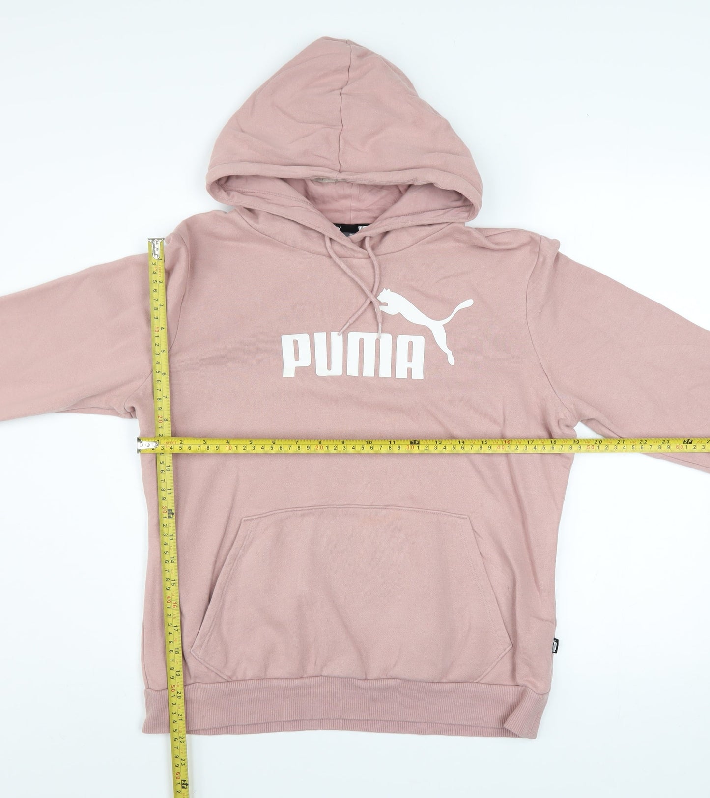Womens UK Size M PUMA Pink Pullover Hoodie